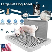 Large Pet Litter Tray Puppy Dog Potty Toilet Loo Pee Litter Tray With Sides