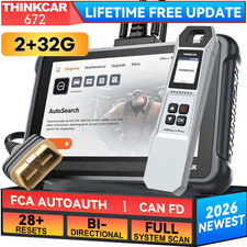 ThinkScan 672 FREE Upgrade Bidirectional Scanner All System Scan Car TPMS Tool