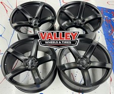 20 5 Spoke Satin Black Wheels Fit Srt Dodge Challenger Charger 300 Hellcat