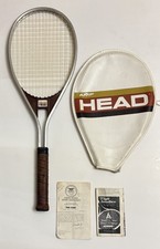 AMF Head Edge Tennis Racquet 4 3/8 Grip Brown Aluminum With Cover Vintage 1978