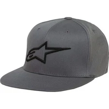 Alpinestars Ageless Flat Bill FlexFit Hat | Charcoal | Sz L/XL