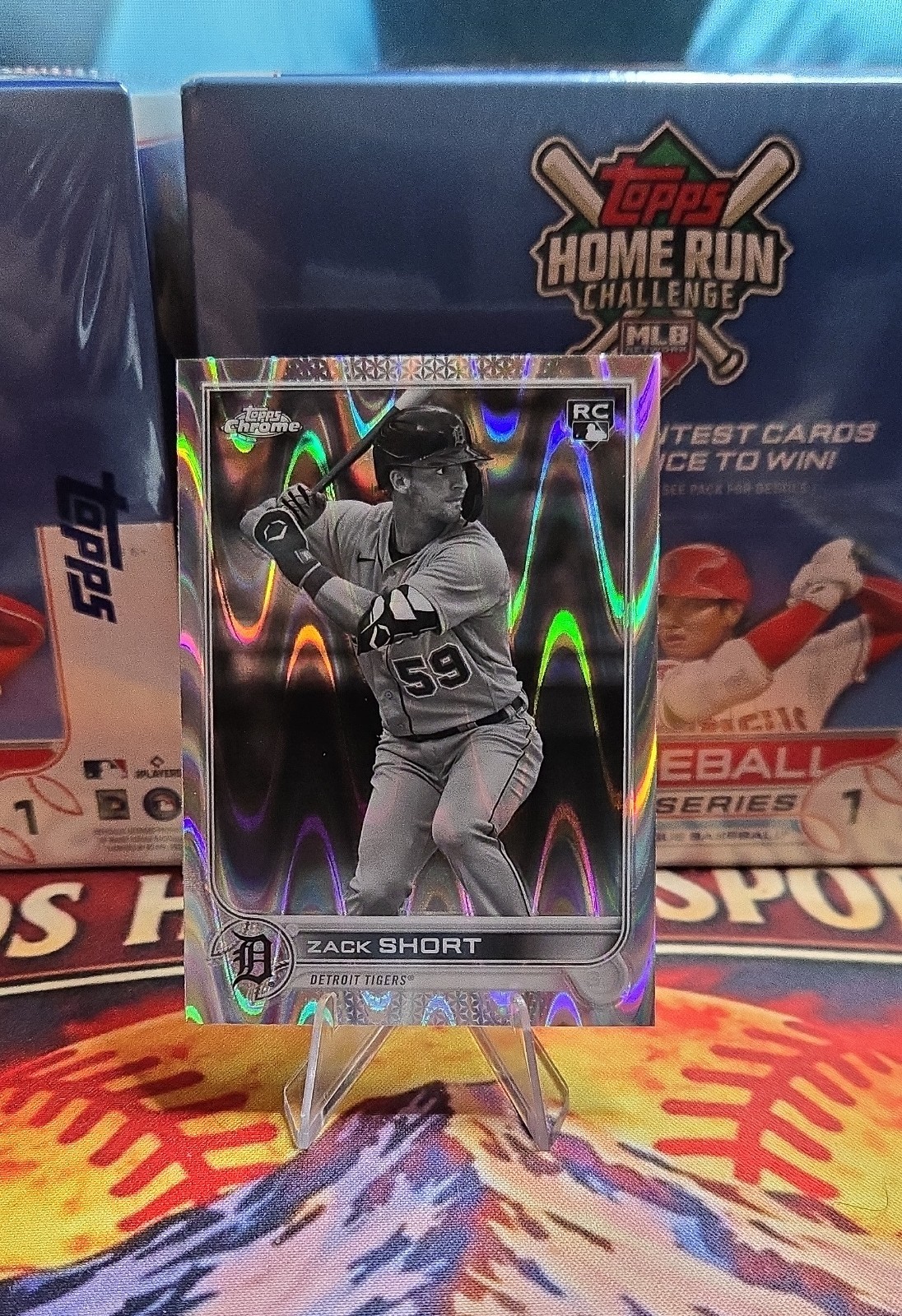 2022 Topps Chrome Sonic - Zack Short #86 Black & White RayWave Refractor (RC)