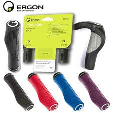 Ergon GA30 Lock On Handlebar Grips Comfort Wrist Support Ergo MTB eBike BLK GREY