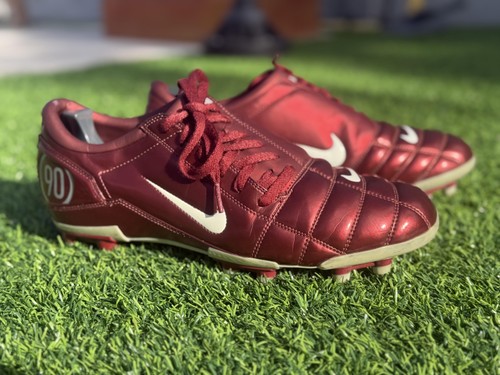 Vintage Nike Air Zoom Total 90 III FG Soccer Cleats Men Size 12 #308231-611 Red