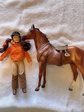 Breyer Doll Lisa & Horse Prancer Discontinued Great Condition