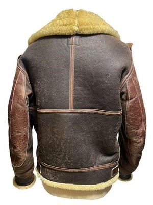 Eastman Leather 1943 B-3 WWII Shearling Bomber Jacket Size 36 M | eBay