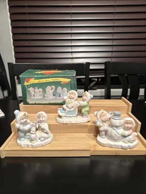 Vintage Lincolnshire Snow Children Figurines PIL Chicago Winter Scenes