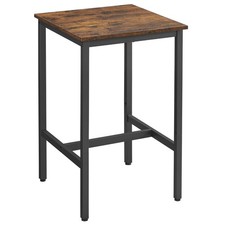 Bar Table, Bar Table, Kitchen Table, High, with Steel Frame, 60 x 60 x 92 cm, Egg...