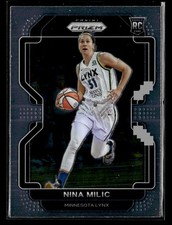 2022 Panini Prizm WNBA #25 Nina Milic Rookie Card Minnesota Lynx