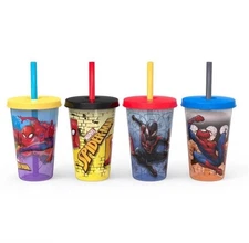Spider-Man 16.5oz 4pk Plastic Color Change Tumblers - Zak Designs