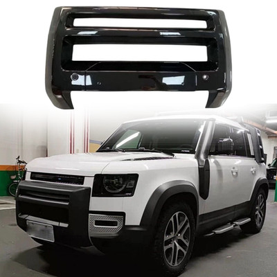 Gloss Black Front Bumper Guard Frame Protector Fits for Defender 90 110 2020-26