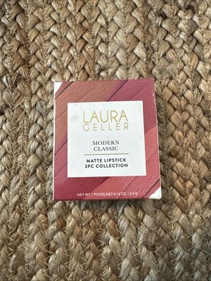 Laura Geller modern classic matte lipstick 3 pc collection