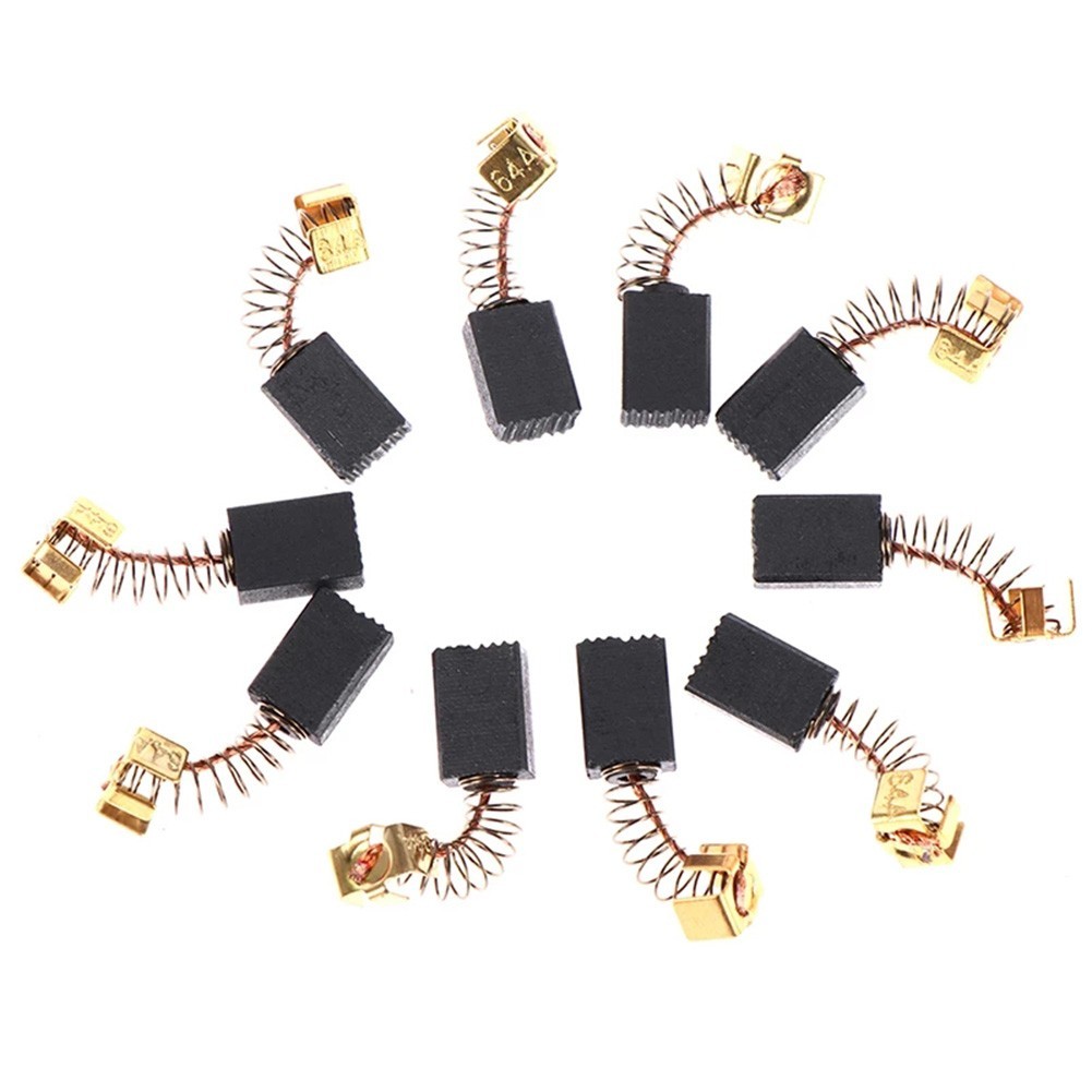 10pcs Carbon Brushes 5x8x12mm for Replacement in CB57 CB64 CB85 Electric Motors