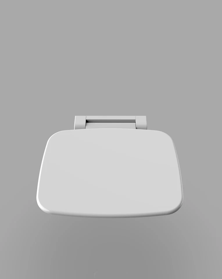 Aqua Bagno Duschklappsitz zur Wandmontage Duschhocker Traglast 160kg Duschsitz - Bild 2 von 4