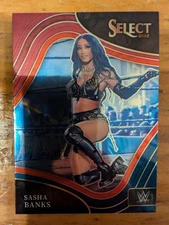 2022 Panini Select WWE - Ringside Sasha Banks #285 Red & Blue