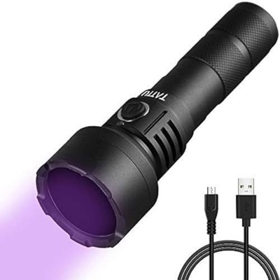TATTU U2S UV Taschenlampe Wiederaufladbar 365nm Schwarzlicht Taschenlampe mit ZWB2 Filter,