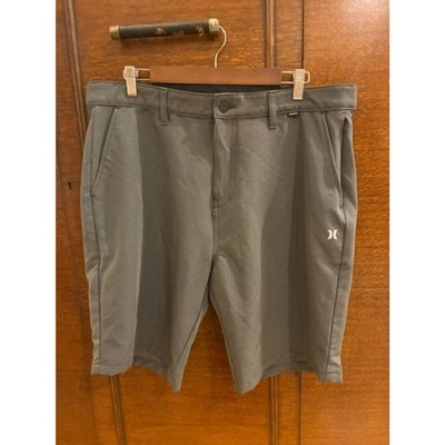 Hurley Men's Size 36 Gray Hybrid Performance Shorts Stretch Golf Casual