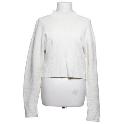 H&M, Rollkragenpullover, Größe: L, Weiß, Polyamid/Viskose, Streifen #VUs