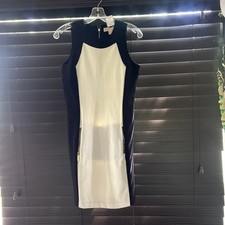 Michael Kors Black And White Dress Size Medium NWT