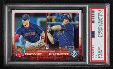 2015 Topps Update Rookie Combos Travis Shaw Allan Dykstra PSA 10 GEM MT 8d2