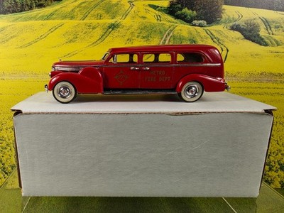 Mesquite Models L7 1938 LaSalle Fire Service Ambulance Co OVP / K01