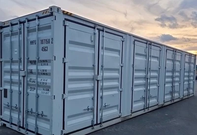 40" HC HQ See Container open Side 5 Türen Doors Seecontainer Fuß Lager [NEU] - Bild 1 von 4