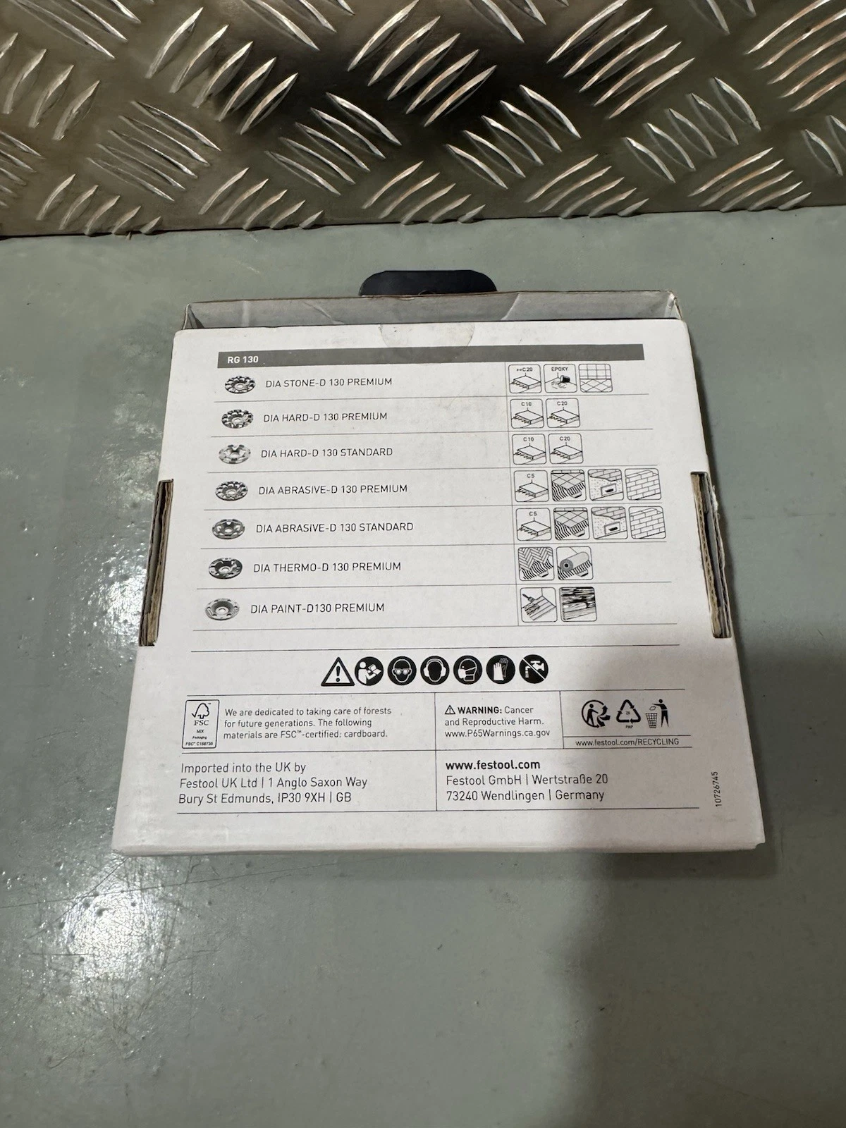 Festool 768018 Diamond Disc DIA ABRASIVE D130 Premium Brand New 4
