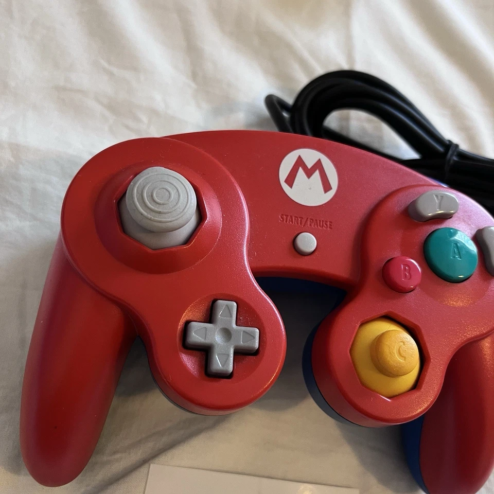 Club Nintendo Official Gamecube Controller  Tested Mario Red Blue Limited Japan - Image 3 of 4
