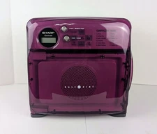 Sharp Half Pint Carousel Microwave R-120DP, Rare Purple, Works Except For Screen