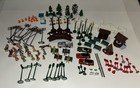 O/S Scale Lot 87pc Figures Lights Trees Cars Nativity Buildings — photo 1