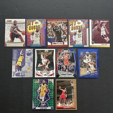 LOT (11) Lebron James Basketball Cards Early Years Prizm Inserts Mosaic Optic