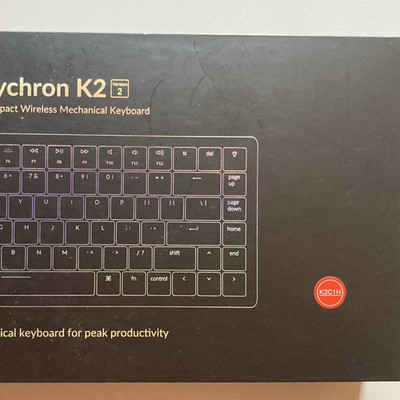 Keychron K2 kabellose mechanische Tastatur QWERTZ Deutsch, Schwarz