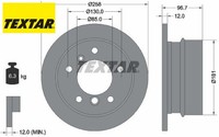 2X Bremsscheibe Textar 92137503 2 Bremsscheiben Hinterachse Hinten