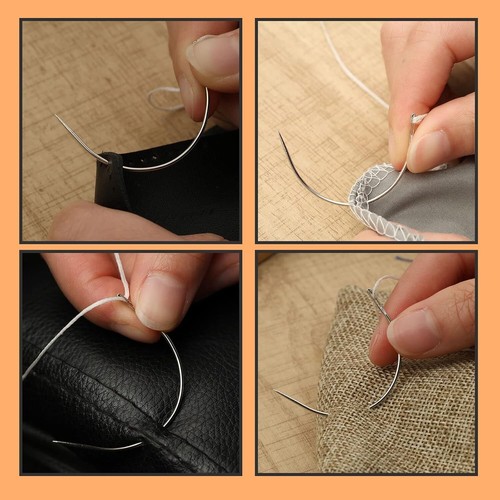 120PCS Curved Needles Curved Sewing Needles Weaving Needle for Carpet Leather - Picture 5 of 16