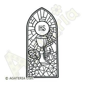 AGATERIA - Transparent Stempel Motivstempel Clear Stamp - Buntglas