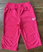 Nike Girl's Pink Cropped Dri-Fit Athletic Pants Sz Large