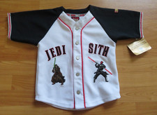 NWT VINTAGE KIDS STAR WARS JEDI SITH JERSEY TOP, SZ 6/7