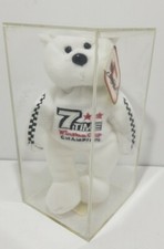 Gold 'N Bears Plush White Bear Dale Earnhardt 7 Time Winston Cup Champion