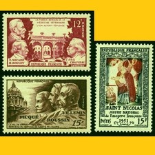 3 TIMBRES POSTE FRANCE 1951 - N° 897/898/904 - NEUFS **