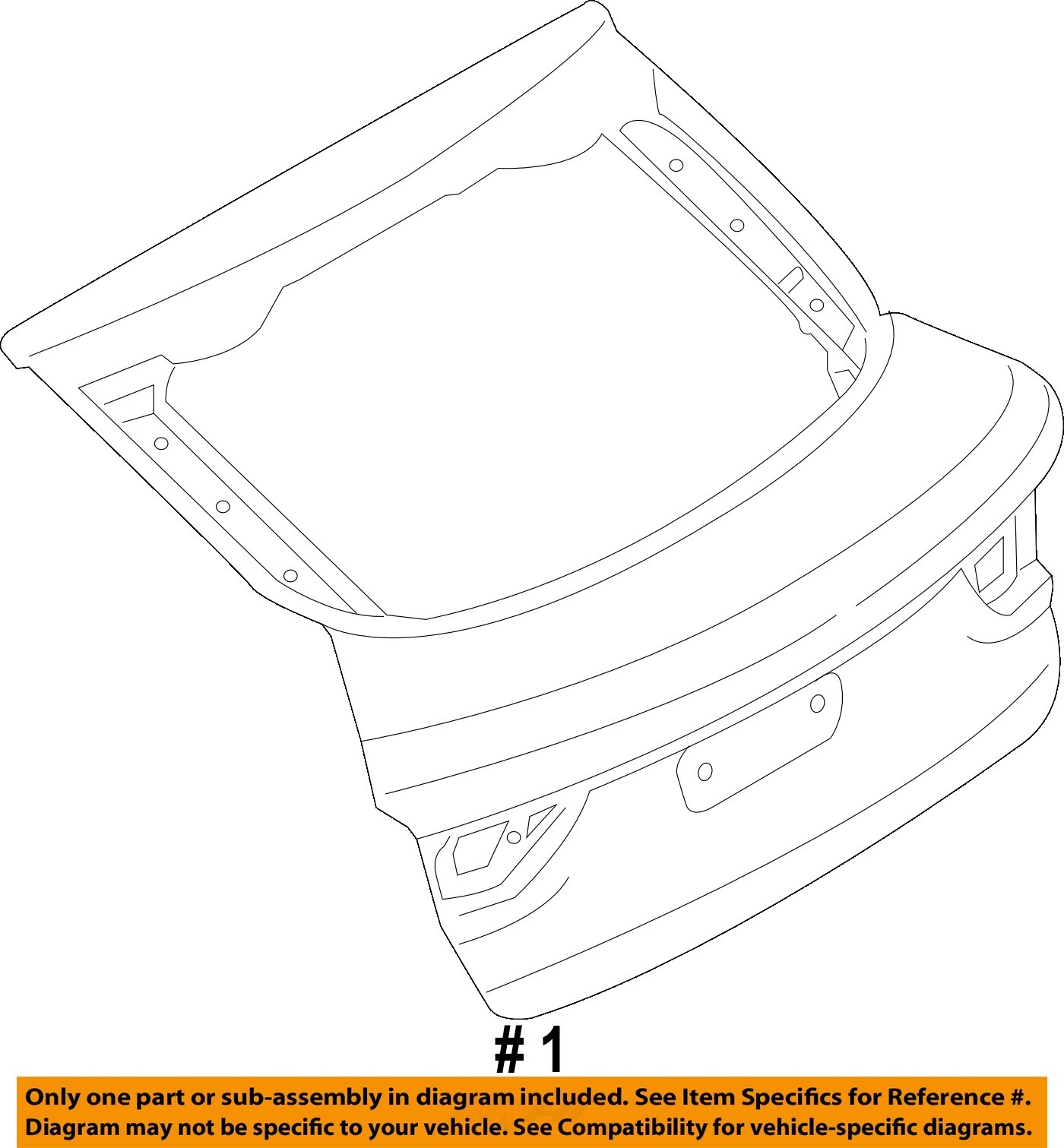 BMW OEM 15-18 X4 Lift Gate Gate Hardware-Lift Gate 41007339422