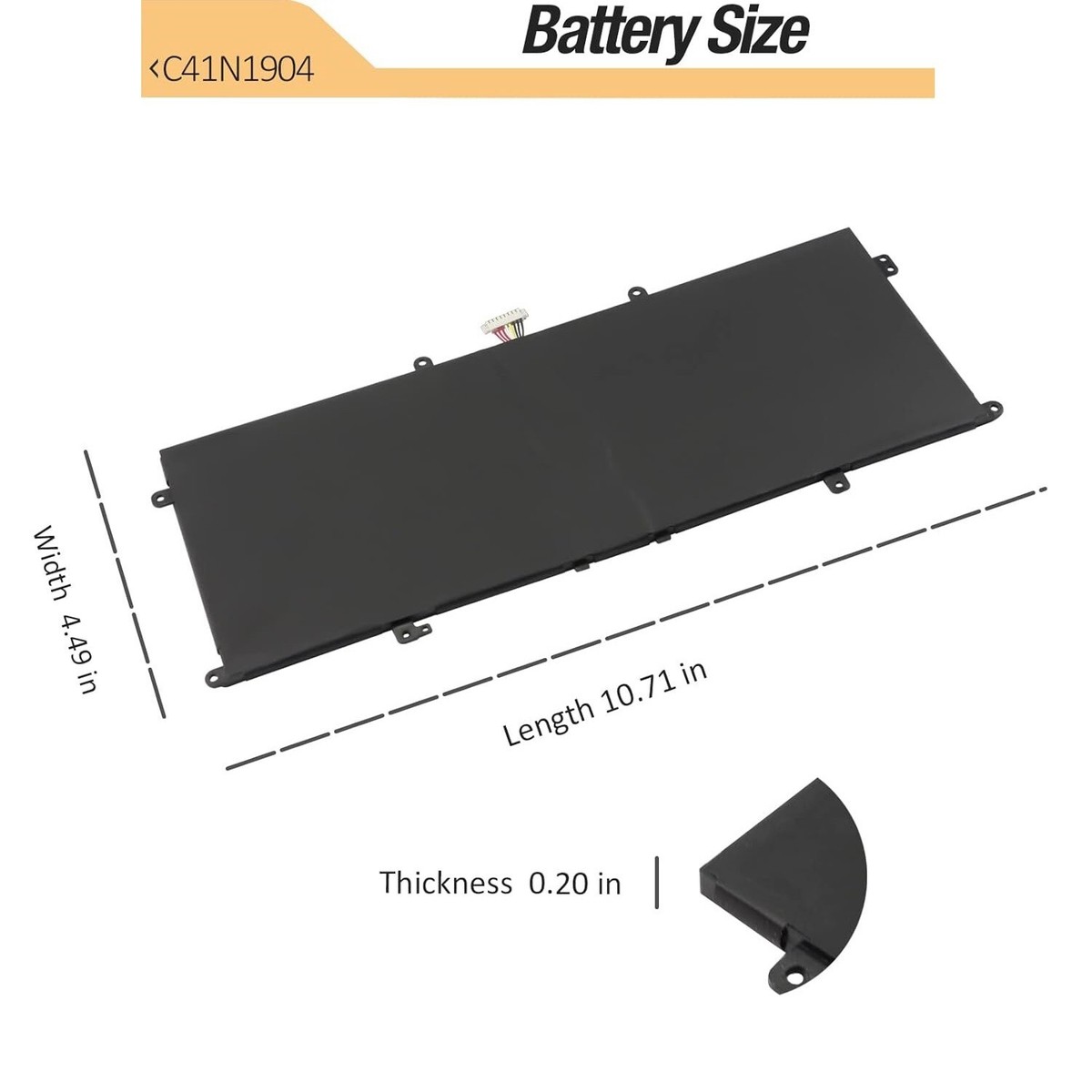 BLESYS C41N1904-1 Replacement Battery for Asus ZenBook 14 UX425J UX425JA UX425EA UX425IA UM425IA S435EA UP5302ZA UM425UA Laptop C41N1904 15.48V 67Wh BLESYS C41N1904-1 Replacement Battery for Asus ZenBook 14 UX425J UX425JA UX425EA UX425IA UM425IA S435EA UP5302ZA UM425UA Laptop C41N1904 15.48V 67Wh