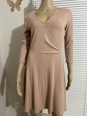 NWOT SEE YOU MONDAY Casual Dress Women's Size M Color Rosewood 3/4 Sleeve |  eBay