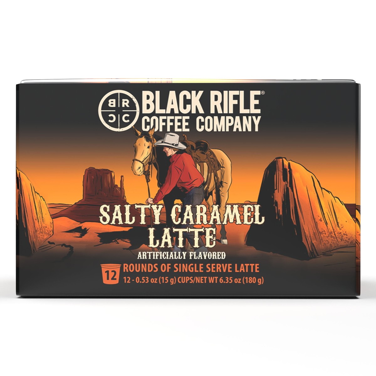 Black Rifle Coffee Company Salty Caramel Latte K Cups Pods, Medium
