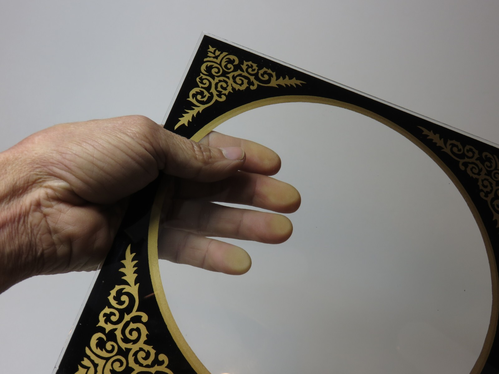 Vintage Replacement Regulator Clock Glass Reverse Painted AF4A2304 eBay