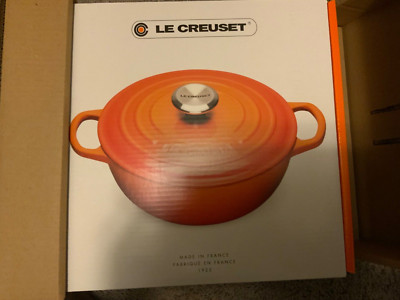 LeCreuset Chef Oven & Lid - 7.5 Qt. - Cerise  (Red) - New In Box - HH33