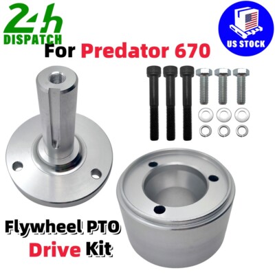Flywheel PTO Drive Kit For Predator 670 V-twin Engine Adapter Coupler ...