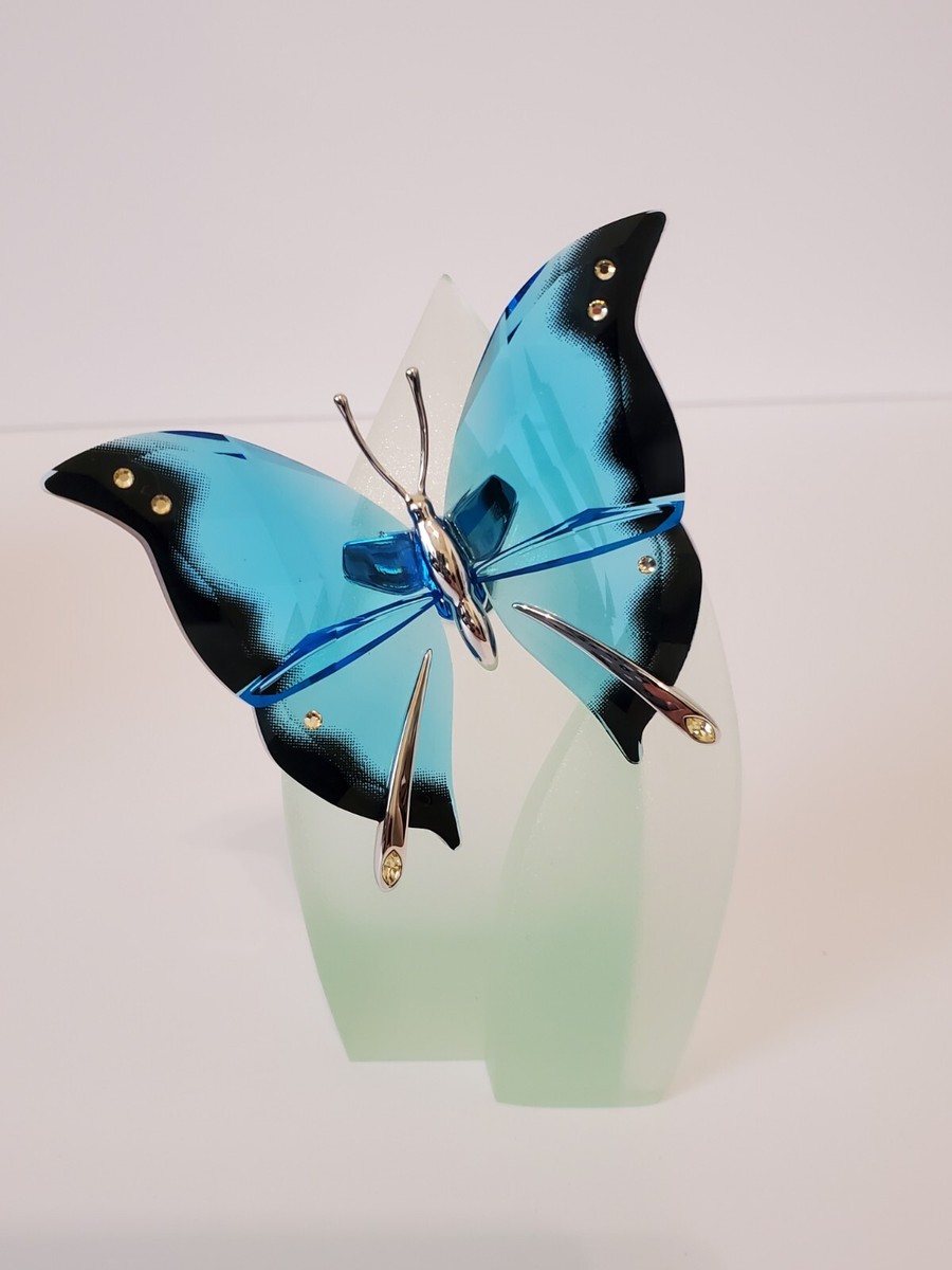 Blue butterfly★タロット Swarovski Crystal Paradise Ambur Turquoise Butterfly w