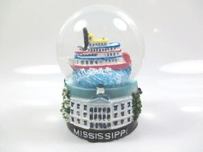 Mississippi Schneekugel Poly Snowglobe Souvenir Raddampfer River