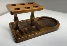 dunhill wooden 6 x pipe rock stand