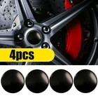 Black Car Wheel Hubs Center Hub Cap Sticker Universal Wheel Rim Hub Cover Decal